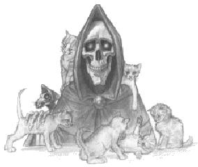 Death with kitties. Always a favourite